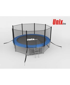 БАТУТ UNIX 12 FT OUTSIDE С СЕТКОЙ И ЛЕСТНИЦЕЙ ― ФИТНЕСЦЕНТР.ru