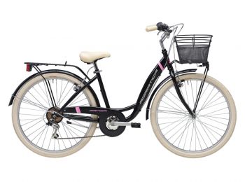Комфортный велосипед Adriatica Panda 26, Lady, черный, 6 скоростей, размер рамы: 420мм (17) ― ФИТНЕСЦЕНТР.ru