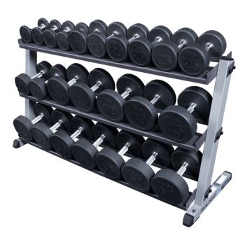Набор полиуретановых гантелей Body-Solid 10 пар от 5 lb до 50 lb  SDPS550-SP ― ФИТНЕСЦЕНТР.ru