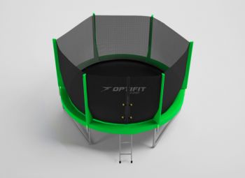 БАТУТ OPTIFIT JUMP 10FT ЗЕЛЕНЫЙ/СИНИЙ ― ФИТНЕСЦЕНТР.ru