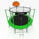 БАТУТ I-JUMP BASKET 8FT BLUE/GREEN