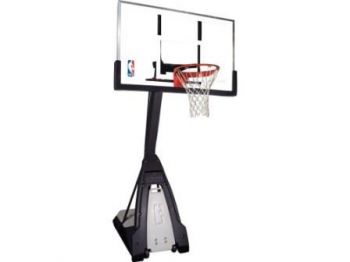 Баскетбольная стойка мобильная Spalding NBA THE BEAST PORTABLE 60" (стекло ) 74560CN ― ФИТНЕСЦЕНТР.ru