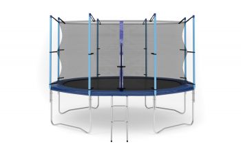 Батут с защитной сеткой и лестницей DIAMOND FITNESS INTERNAL 12FT (366) ― ФИТНЕСЦЕНТР.ru