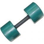 Гантель BARBELL обрезиненная с обрезиненной ручкой 10 кг, цветная MB-FitC-10