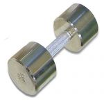 Гантель хромированная для фитнеса BARBELL 9 кг MB-FitM-9