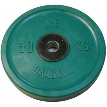 Диск обрезиненный Евро-классик Barbell цветной 50 кг, 51мм ― ФИТНЕСЦЕНТР.ru