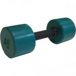 Гантель BARBELL обрезиненная с обрезиненной ручкой 6 кг, цветная MB-FitC-6