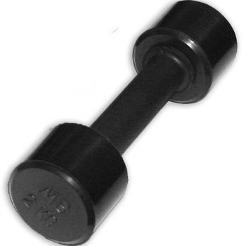 Гантель BARBELL обрезиненная с обрезиненной ручкой 2 кг MB-FitB-2 черная ― ФИТНЕСЦЕНТР.ru