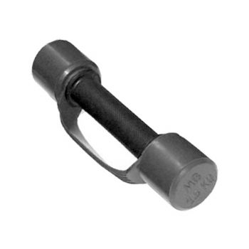 Гантель BARBELL обрезиненная с обрезиненной ручкой 1 кг MB-FitB-1 черная ― ФИТНЕСЦЕНТР.ru