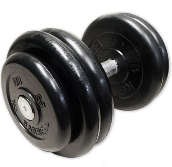 Гантель BARBELL неразборная черная 28,5 кг MB-FdbM-B28,5 ― ФИТНЕСЦЕНТР.ru