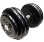 Гантель BARBELL неразборная черная 28,5 кг MB-FdbM-B28,5