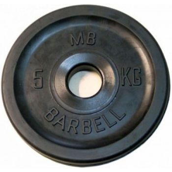 Диск Barbell Евро-классик черный 5 кг, 51 мм ― ФИТНЕСЦЕНТР.ru