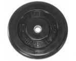 Диск обрезиненный черный BARBELL 10 кг., d31мм