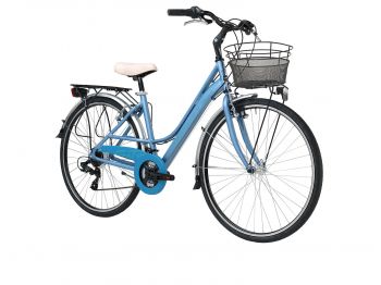 Комфортный велосипед Adriatica Sity 3 , Lady, голубой, 18 скоростей, размер рамы: 450мм (18) ― ФИТНЕСЦЕНТР.ru