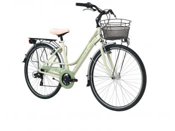 Комфортный велосипед Adriatica Sity 3 Lady, зеленый, 6 скоростей, размер рамы: 450мм (18) ― ФИТНЕСЦЕНТР.ru
