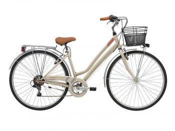 Комфортный велосипед Adriatica Trend Lady, бежевый, 6 скоростей, размер рамы: 450мм (18) ― ФИТНЕСЦЕНТР.ru