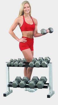 Подставка для гантельного ряда (5 пар) Body Solid Powerline PDR282 ― ФИТНЕСЦЕНТР.ru